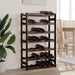 Suport sticle de vin, 42 sticle, negru, lemn masiv de pin - WALTI WALTI