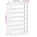 Suport sticle de vin, 56 sticle, negru, lemn masiv de pin - WALTI WALTI