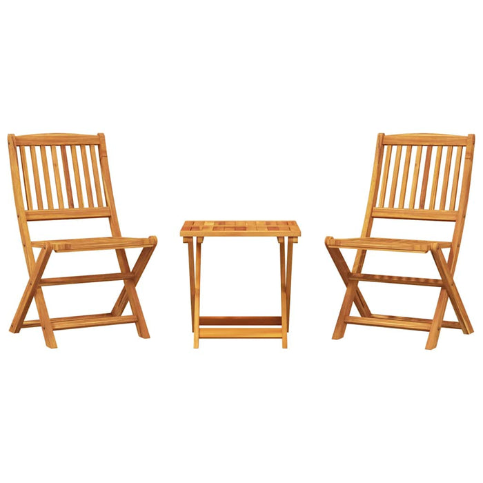 Set mobilier grădină pliabil, 3 piese, lemn masiv acacia - WALTI WALTI