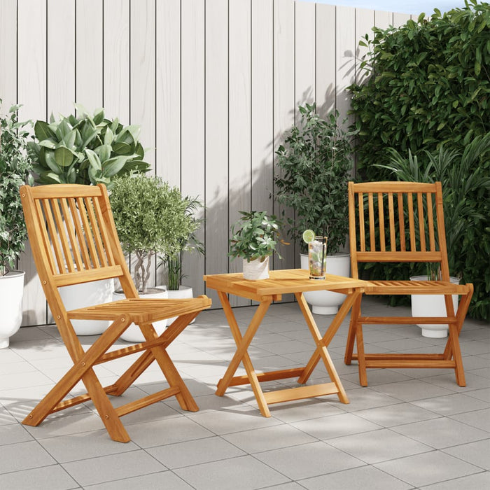 Set mobilier grădină pliabil, 3 piese, lemn masiv acacia - WALTI WALTI