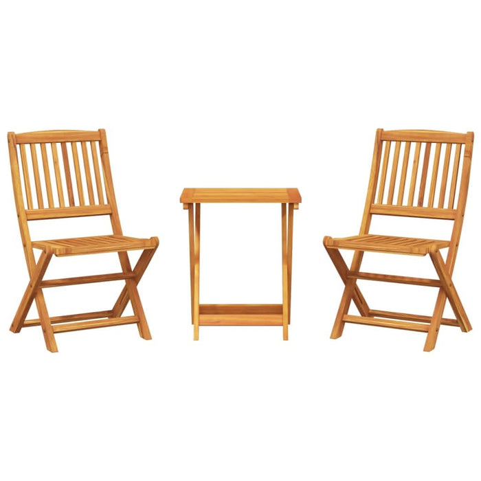Set mobilier grădină pliabil, 3 piese, lemn masiv acacia - WALTI WALTI