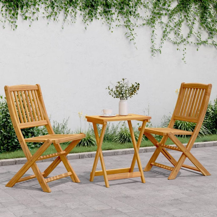 Set mobilier grădină pliabil, 3 piese, lemn masiv acacia - WALTI WALTI