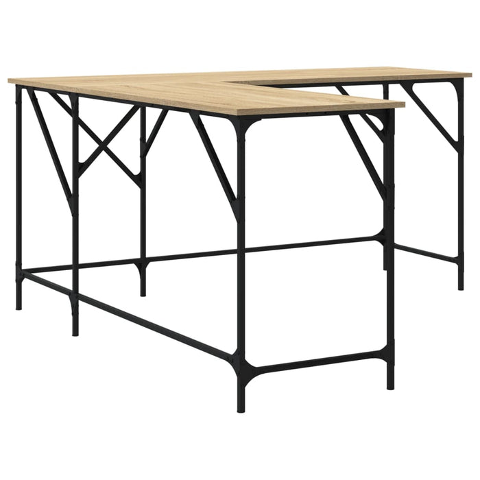 Birou, stejar sonoma, 149x149x75 cm, lemn prelucrat - WALTI WALTI