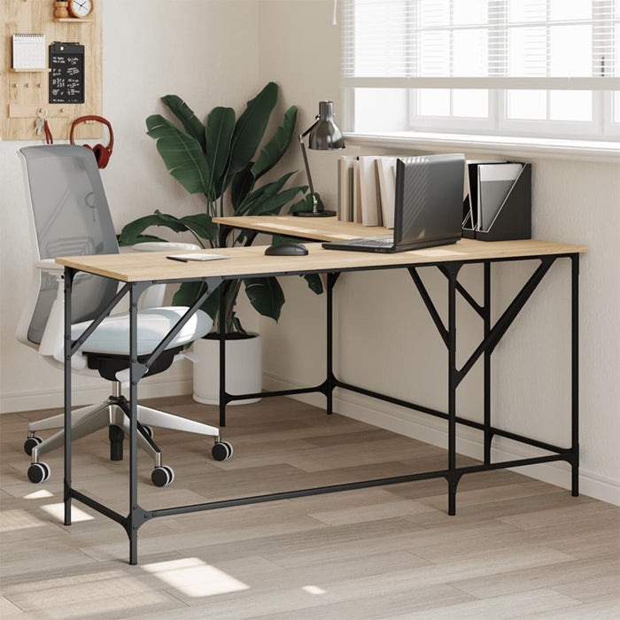 Birou, stejar sonoma, 149x149x75 cm, lemn prelucrat - WALTI WALTI