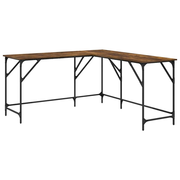 Birou, stejar fumuriu, 149x149x75 cm, lemn prelucrat WALTI
