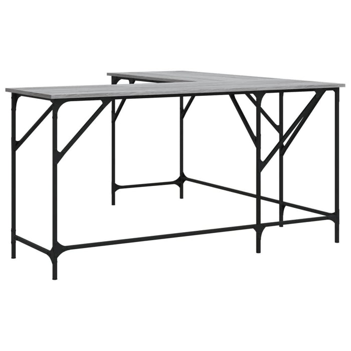 Birou, gri sonoma, 149x149x75 cm, lemn prelucrat - WALTI WALTI