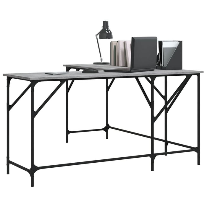 Birou, gri sonoma, 149x149x75 cm, lemn prelucrat - WALTI WALTI