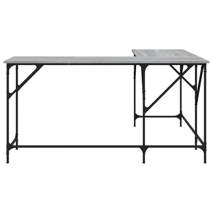 Birou, gri sonoma, 149x149x75 cm, lemn prelucrat - WALTI WALTI