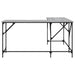 Birou, gri sonoma, 149x149x75 cm, lemn prelucrat - WALTI WALTI