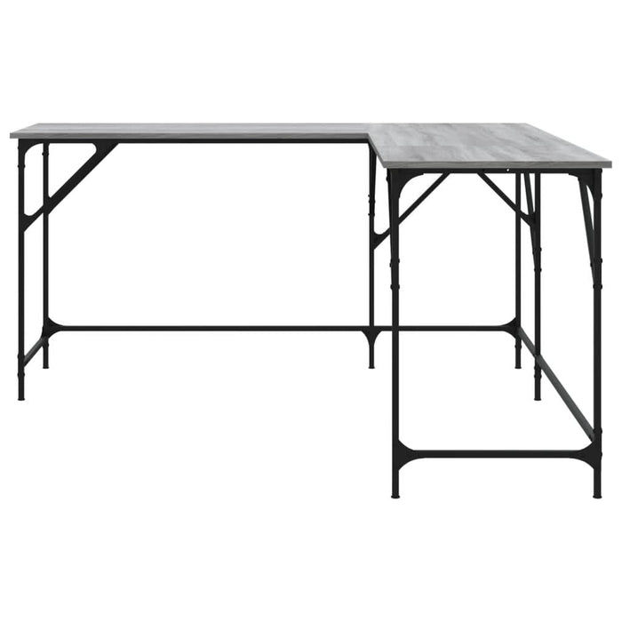 Birou, gri sonoma, 149x149x75 cm, lemn prelucrat - WALTI WALTI