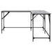 Birou, gri sonoma, 149x149x75 cm, lemn prelucrat - WALTI WALTI