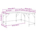 Birou, stejar maro, 149x149x75 cm, lemn prelucrat - WALTI WALTI