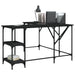 Birou, negru, 139x139x75 cm, lemn prelucrat - WALTI WALTI