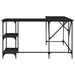 Birou, negru, 139x139x75 cm, lemn prelucrat - WALTI WALTI