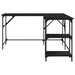 Birou, negru, 139x139x75 cm, lemn prelucrat - WALTI WALTI