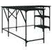 Birou, negru, 139x139x75 cm, lemn prelucrat - WALTI WALTI