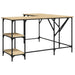 Birou, stejar sonoma, 139x139x75 cm, lemn prelucrat - WALTI WALTI