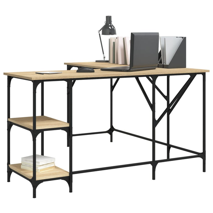 Birou, stejar sonoma, 139x139x75 cm, lemn prelucrat - WALTI WALTI