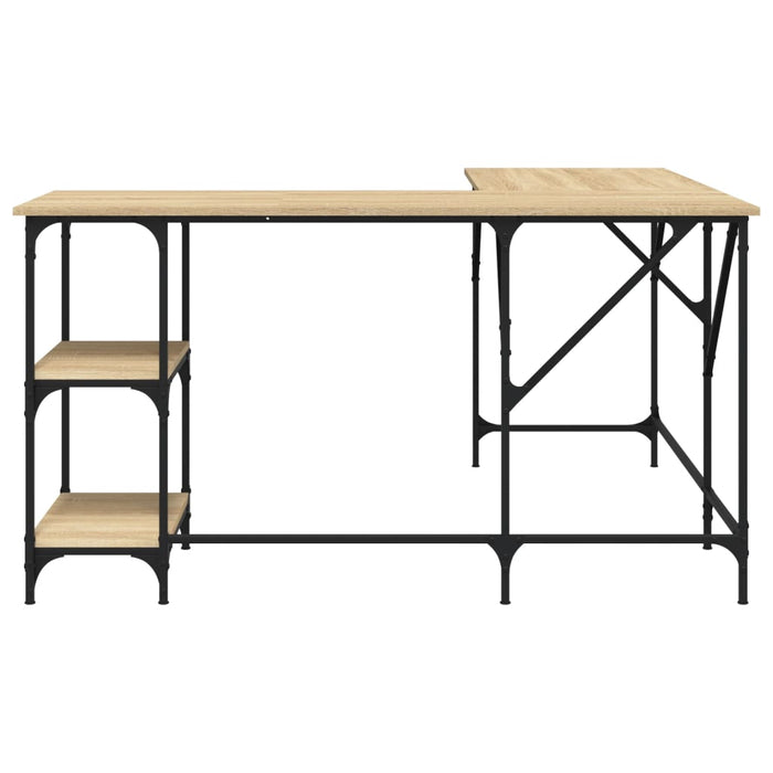 Birou, stejar sonoma, 139x139x75 cm, lemn prelucrat - WALTI WALTI