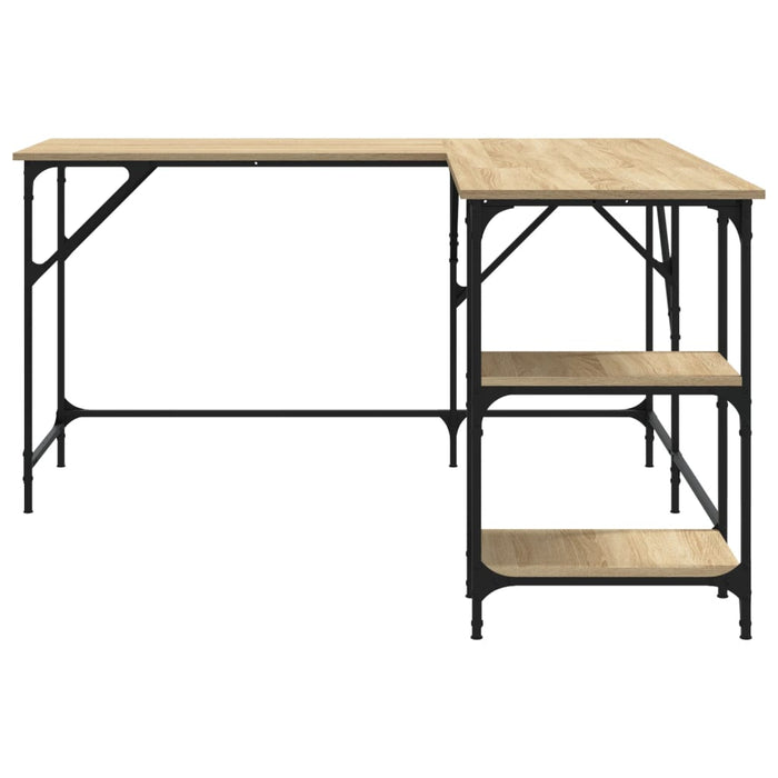 Birou, stejar sonoma, 139x139x75 cm, lemn prelucrat - WALTI WALTI
