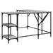 Birou, gri sonoma, 139x139x75 cm, lemn prelucrat - WALTI WALTI