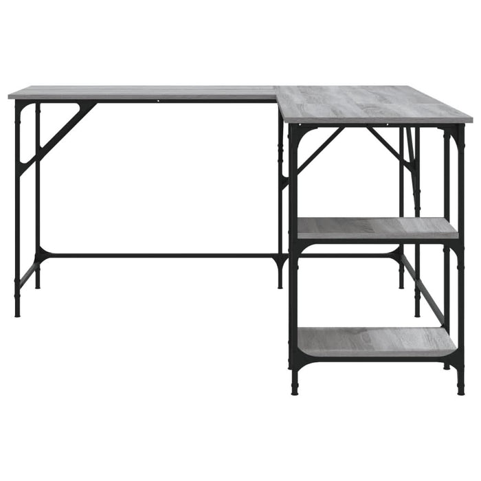 Birou, gri sonoma, 139x139x75 cm, lemn prelucrat - WALTI WALTI