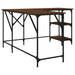 Birou, stejar maro, 139x139x75 cm, lemn prelucrat - WALTI WALTI