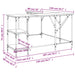 Birou, stejar maro, 139x139x75 cm, lemn prelucrat - WALTI WALTI