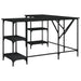 Birou, negru, 139x139x75 cm, lemn prelucrat - WALTI WALTI