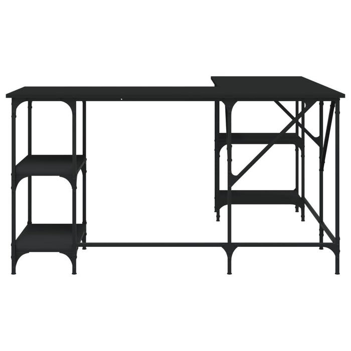 Birou, negru, 139x139x75 cm, lemn prelucrat - WALTI WALTI