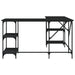 Birou, negru, 139x139x75 cm, lemn prelucrat - WALTI WALTI