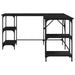 Birou, negru, 139x139x75 cm, lemn prelucrat - WALTI WALTI