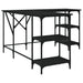 Birou, negru, 139x139x75 cm, lemn prelucrat - WALTI WALTI