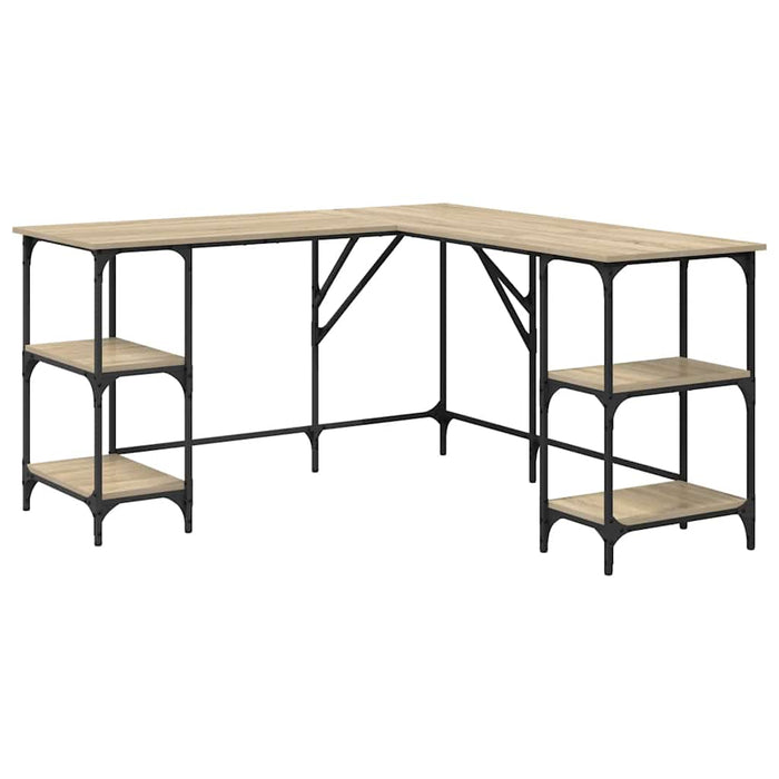 Birou, stejar sonoma, 139x139x75 cm, lemn prelucrat WALTI