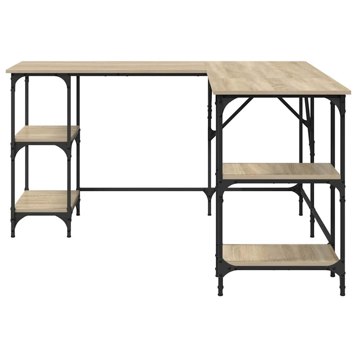Birou, stejar sonoma, 139x139x75 cm, lemn prelucrat WALTI