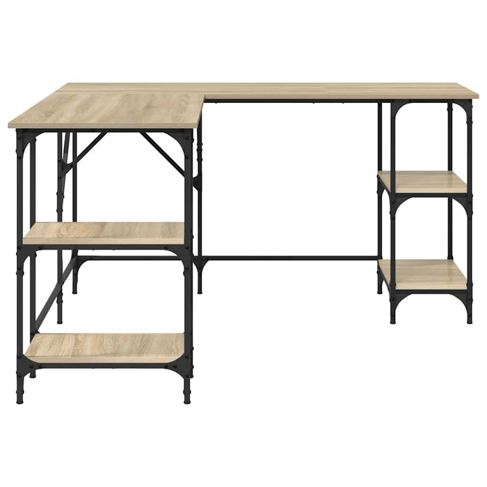 Birou, stejar sonoma, 139x139x75 cm, lemn prelucrat WALTI