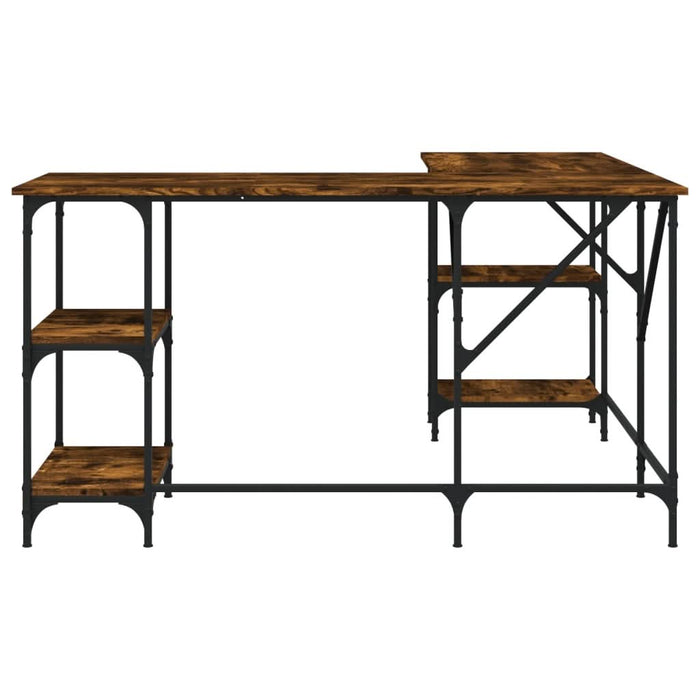 Birou, stejar afumat, 139x139x75 cm, lemn prelucrat - WALTI WALTI