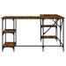 Birou, stejar afumat, 139x139x75 cm, lemn prelucrat - WALTI WALTI