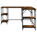 Birou, stejar afumat, 139x139x75 cm, lemn prelucrat - WALTI WALTI