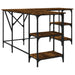 Birou, stejar afumat, 139x139x75 cm, lemn prelucrat - WALTI WALTI