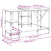 Birou, stejar afumat, 139x139x75 cm, lemn prelucrat - WALTI WALTI