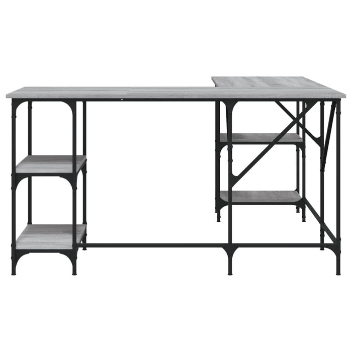 Birou, gri sonoma, 139x139x75 cm, lemn prelucrat - WALTI WALTI