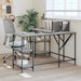 Birou, gri sonoma, 139x139x75 cm, lemn prelucrat - WALTI WALTI