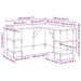 Birou, stejar maro, 139x139x75 cm, lemn prelucrat - WALTI WALTI