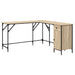 Birou, stejar sonoma, 141x141x75 cm, lemn prelucrat - WALTI WALTI