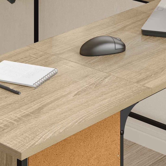 Birou, stejar sonoma, 141x141x75 cm, lemn prelucrat - WALTI WALTI