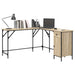 Birou, stejar sonoma, 141x141x75 cm, lemn prelucrat - WALTI WALTI