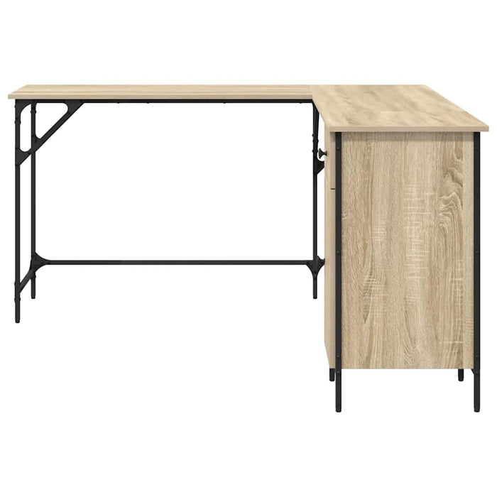 Birou, stejar sonoma, 141x141x75 cm, lemn prelucrat - WALTI WALTI