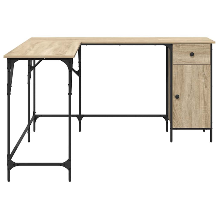 Birou, stejar sonoma, 141x141x75 cm, lemn prelucrat - WALTI WALTI