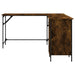 Birou, stejar afumat, 141x141x75 cm, lemn prelucrat - WALTI WALTI